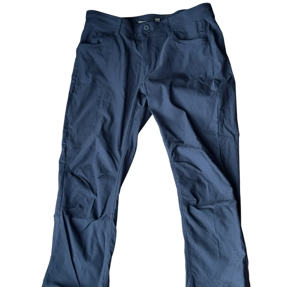 Prana Halle Straight Fit Pants Size 14 Short Navy Pockets Hiking - Picture 3 of 6